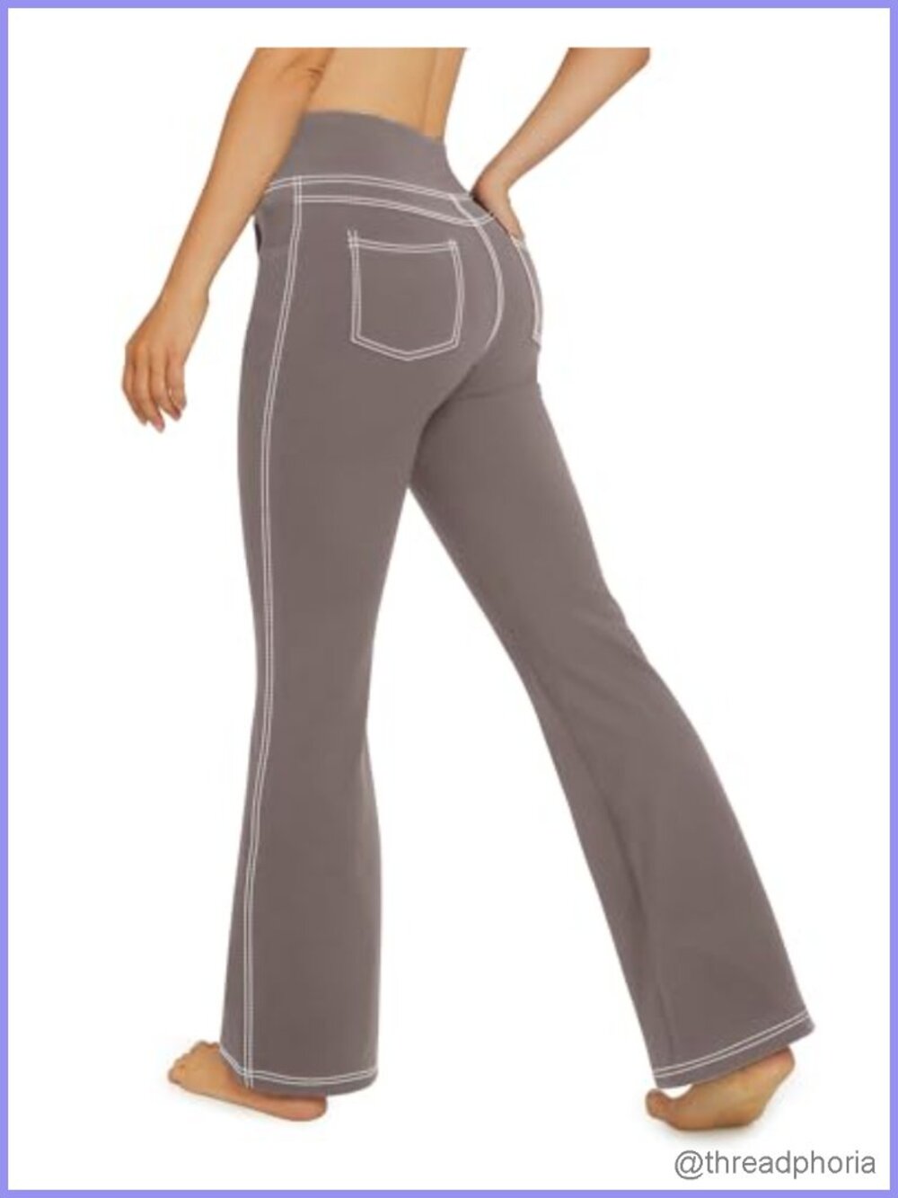 Women's Bootcut Yoga Pants Flare Leggings with 4 Pockets High Rise